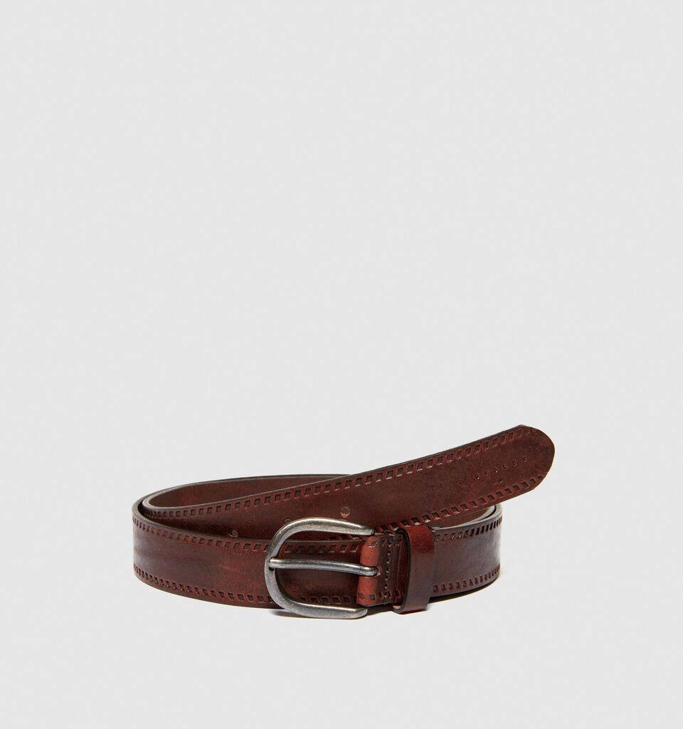 Leather look belt - men's belts - Brown | Sisley image number 1